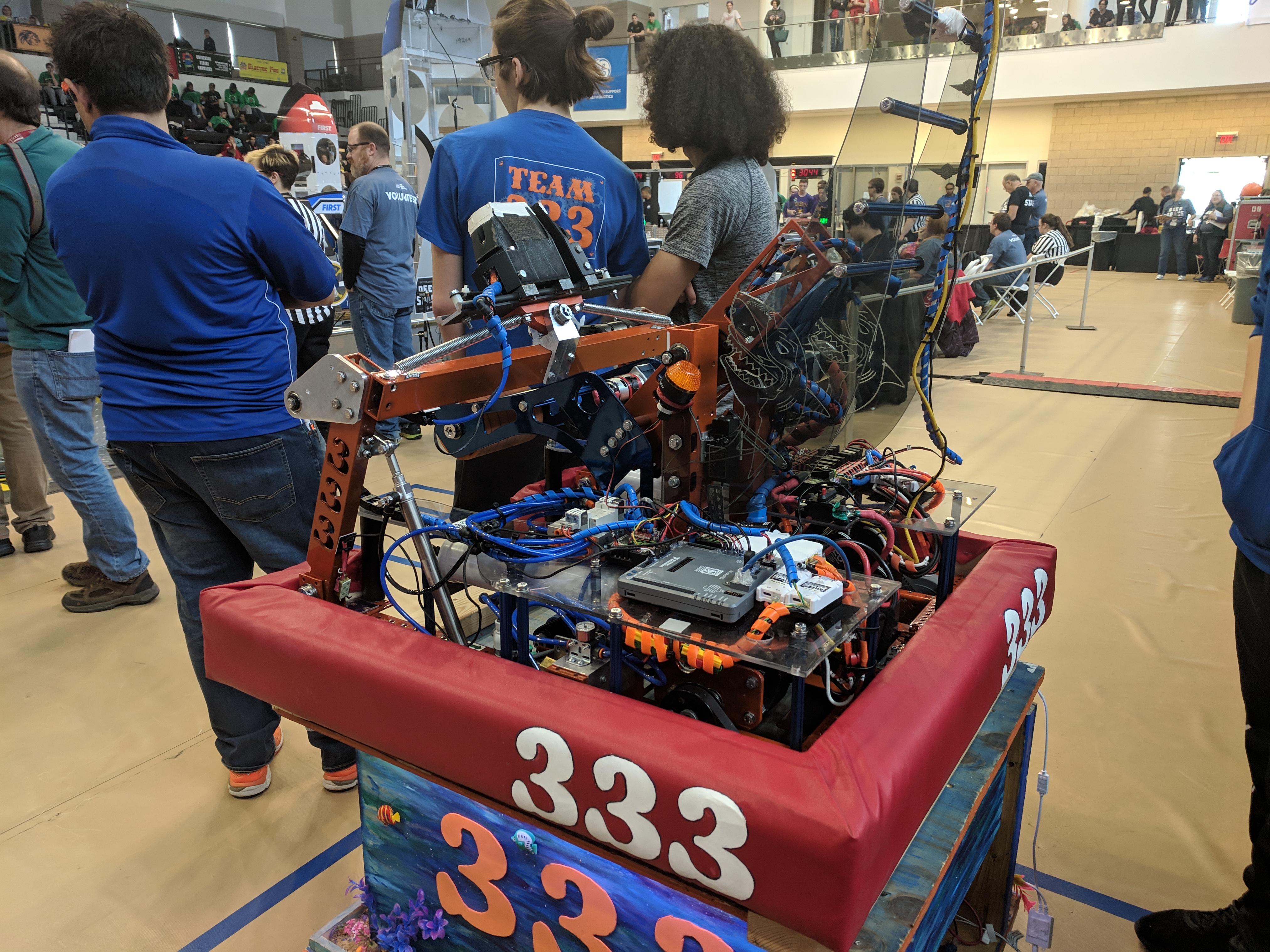 Sol competition robot in match queue 1